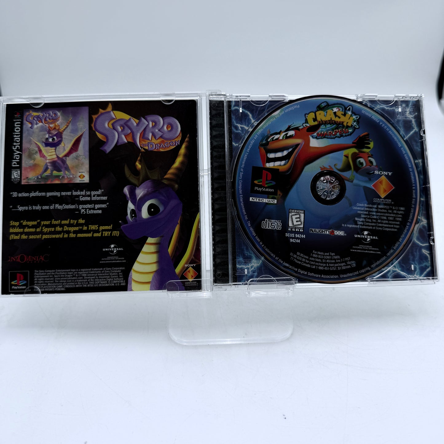 PlayStation Crash Bandicoot Warped Video Game Complete in Box