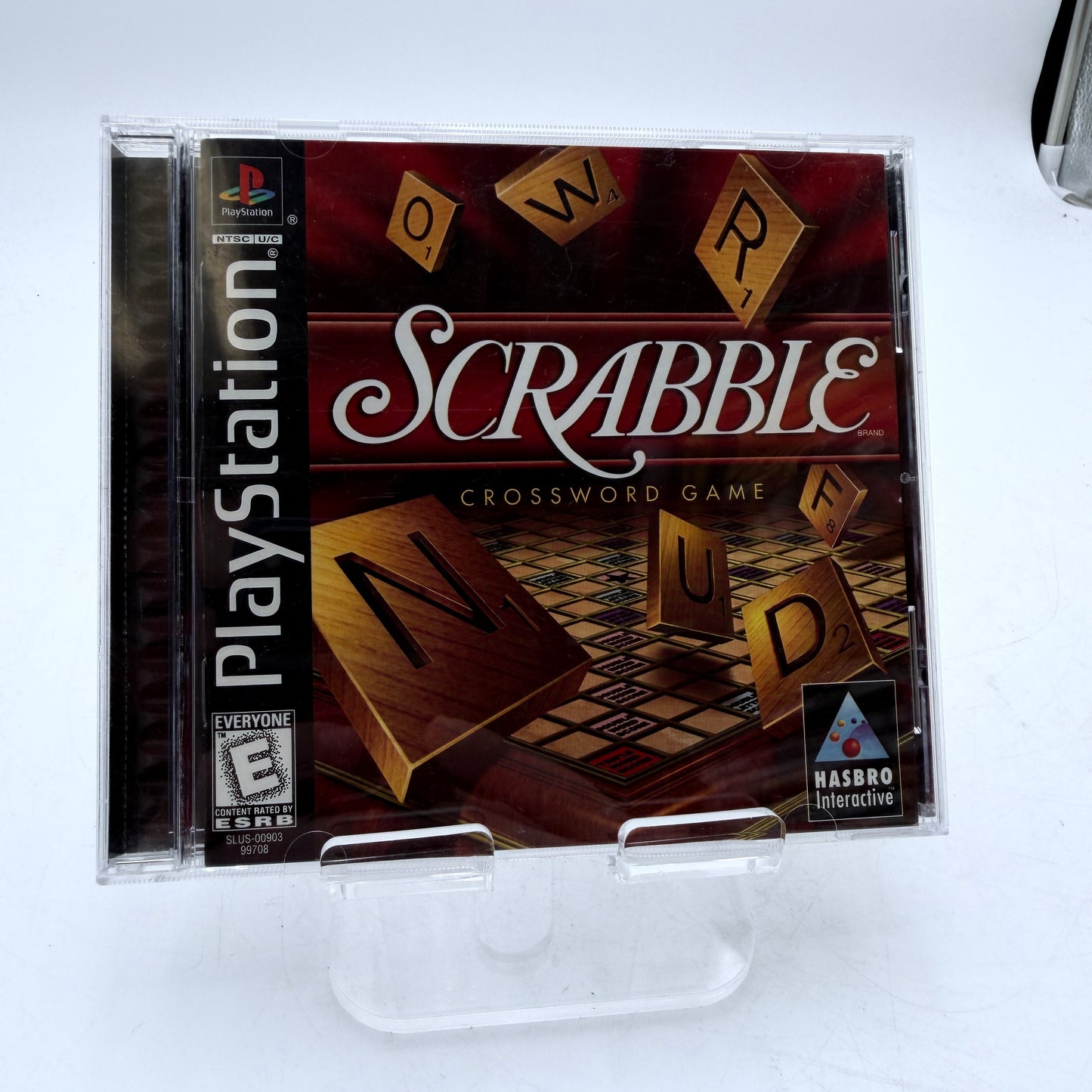 PlayStation Scrabble Video Game Black Complete in Box