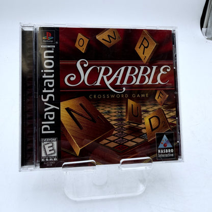 PlayStation Scrabble Video Game Black Complete in Box
