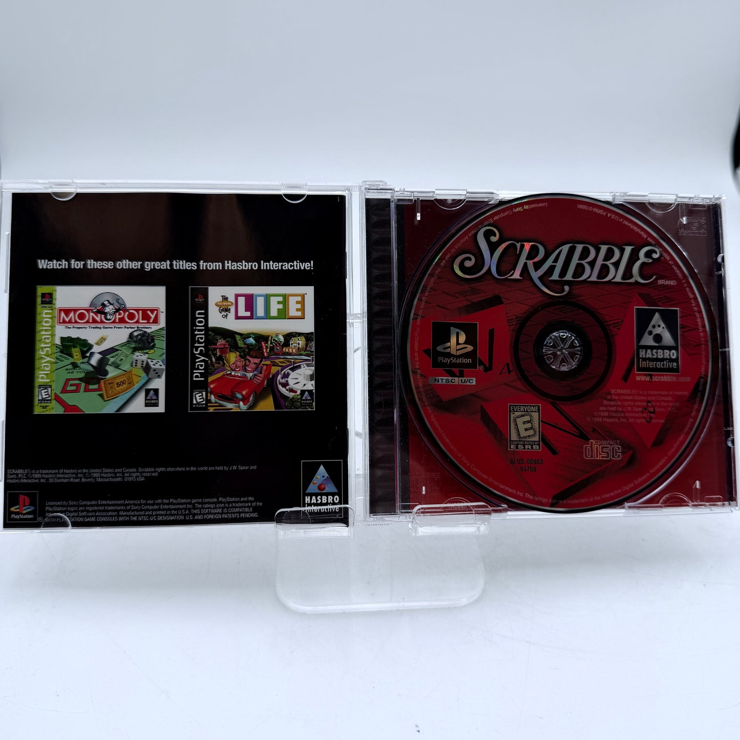 PlayStation Scrabble Video Game Black Complete in Box