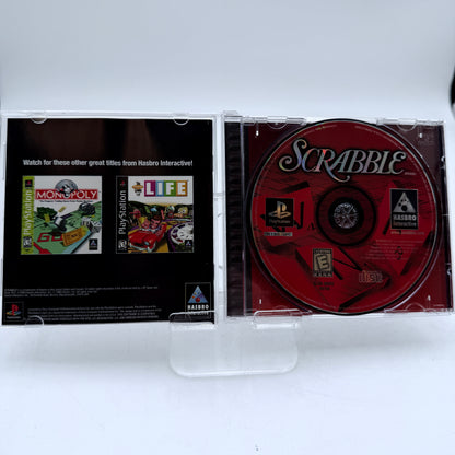PlayStation Scrabble Video Game Black Complete in Box