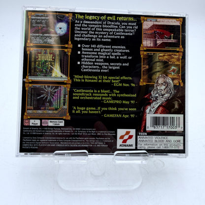 PlayStation Castlevania Symphony of the Night Video Game Complete in Box