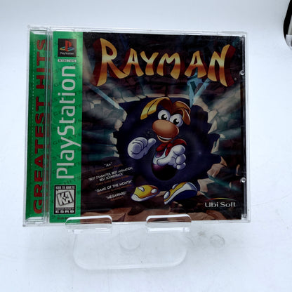 PlayStation Rayman Video Game Black Complete in Box
