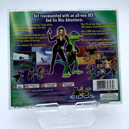 Gex 3 Deep Cover Gecko PlayStation Complete in Box