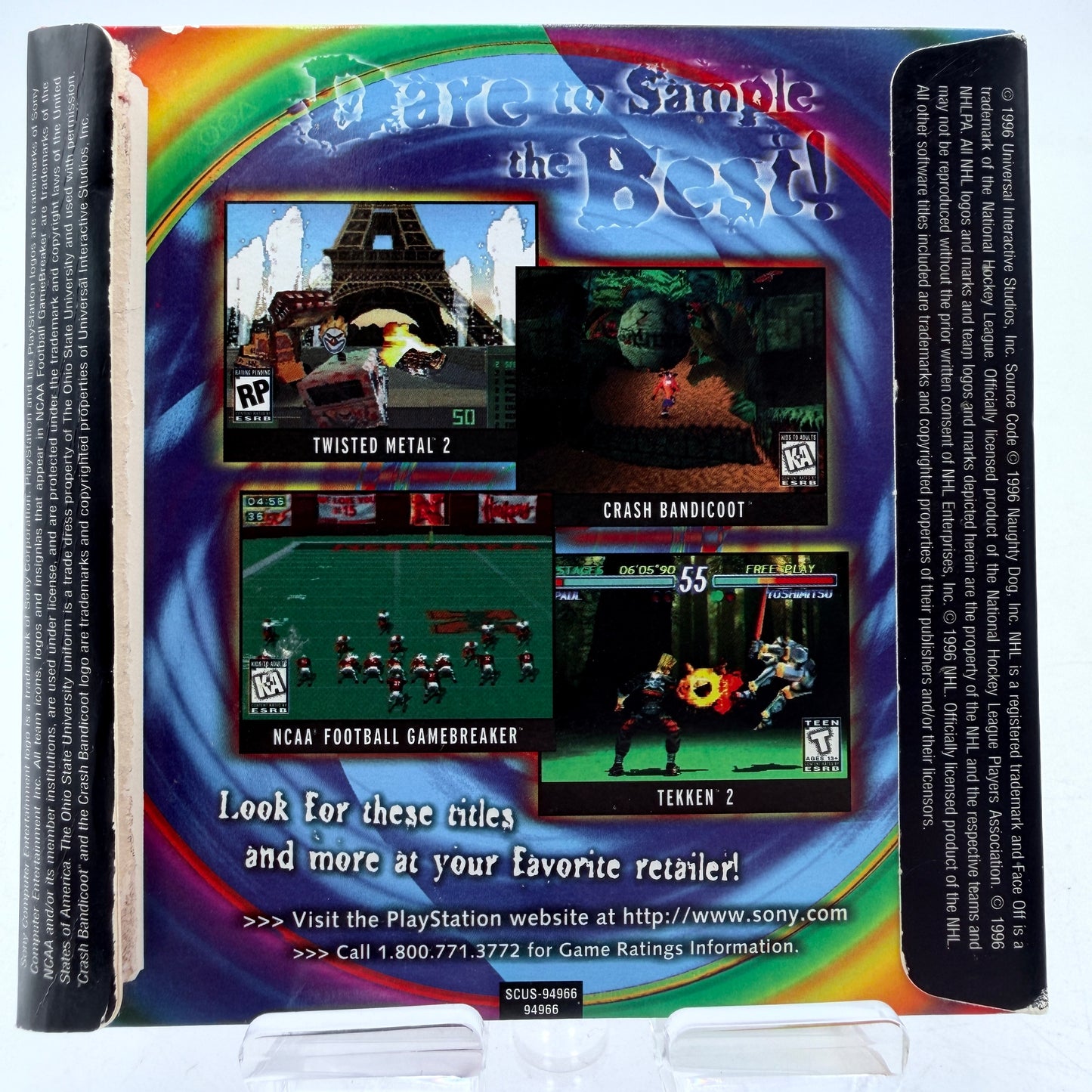 Sony PlayStation 1 PS1 Interactive CD Volume 3 Sampler Pack Demo Disc