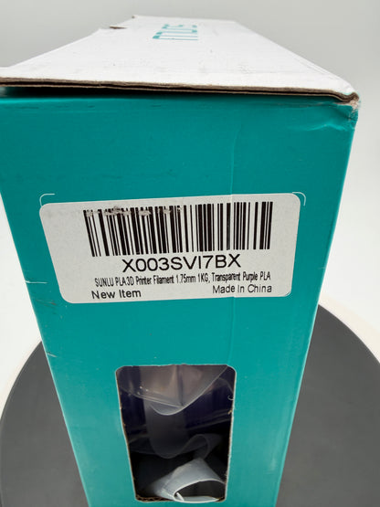 SUNLU 1.75mm PLA Filament 1KG - Transparent Purple