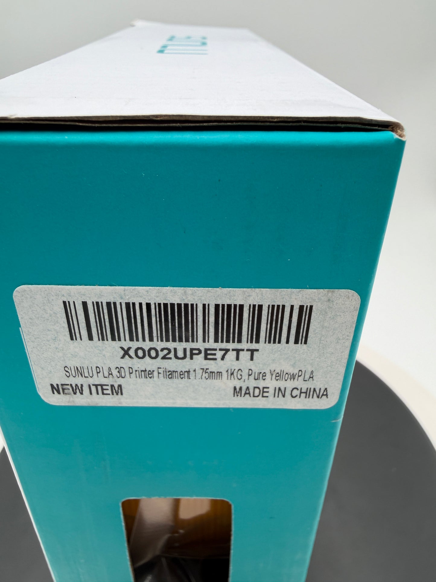 SUNLU 1.75mm PLA Filament 1KG in Pure Yellow