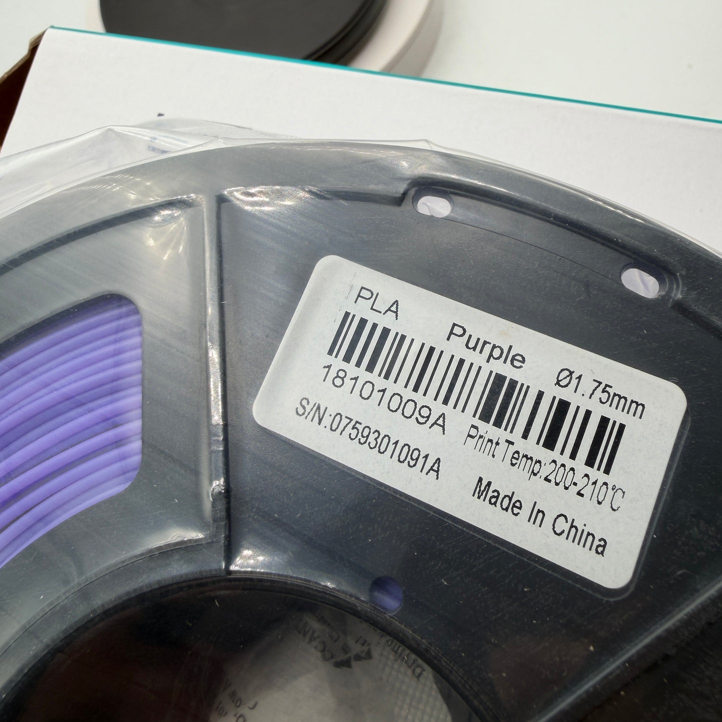 SUNLU 1.75mm PLA Filament 1KG Purple - New in Box