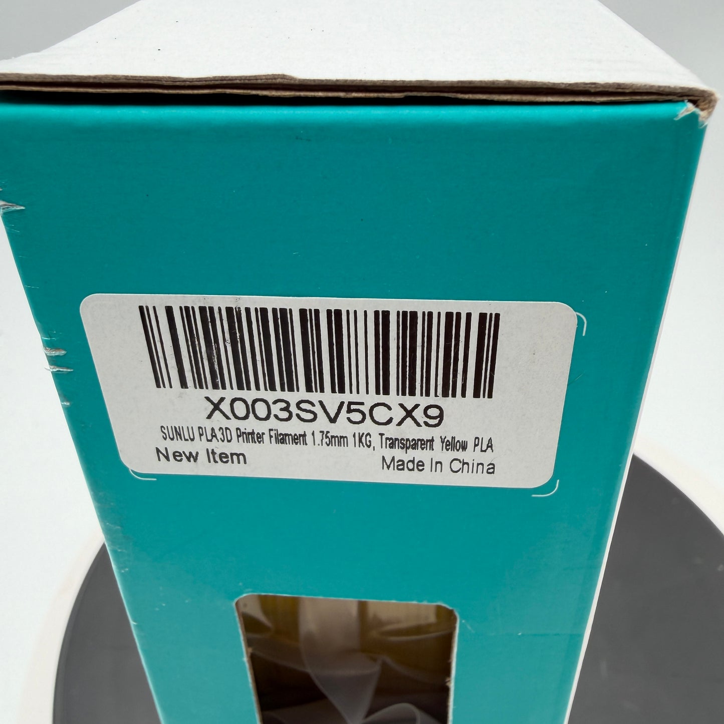 SUNLU 1.75mm PLA Filament 1KG Transparent Yellow