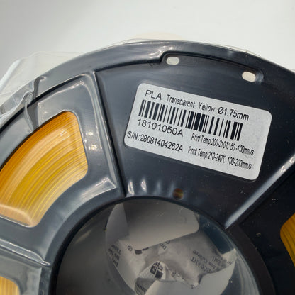 SUNLU 1.75mm PLA Filament 1KG Transparent Yellow