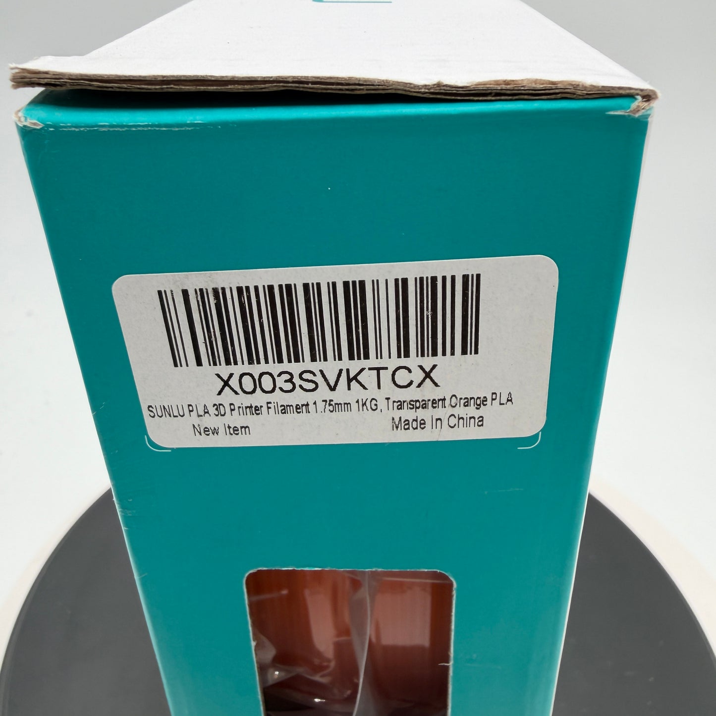 SUNLU 1.75mm PLA Filament 1KG Transparent Orange