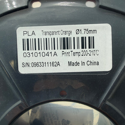 SUNLU 1.75mm PLA Filament 1KG Transparent Orange