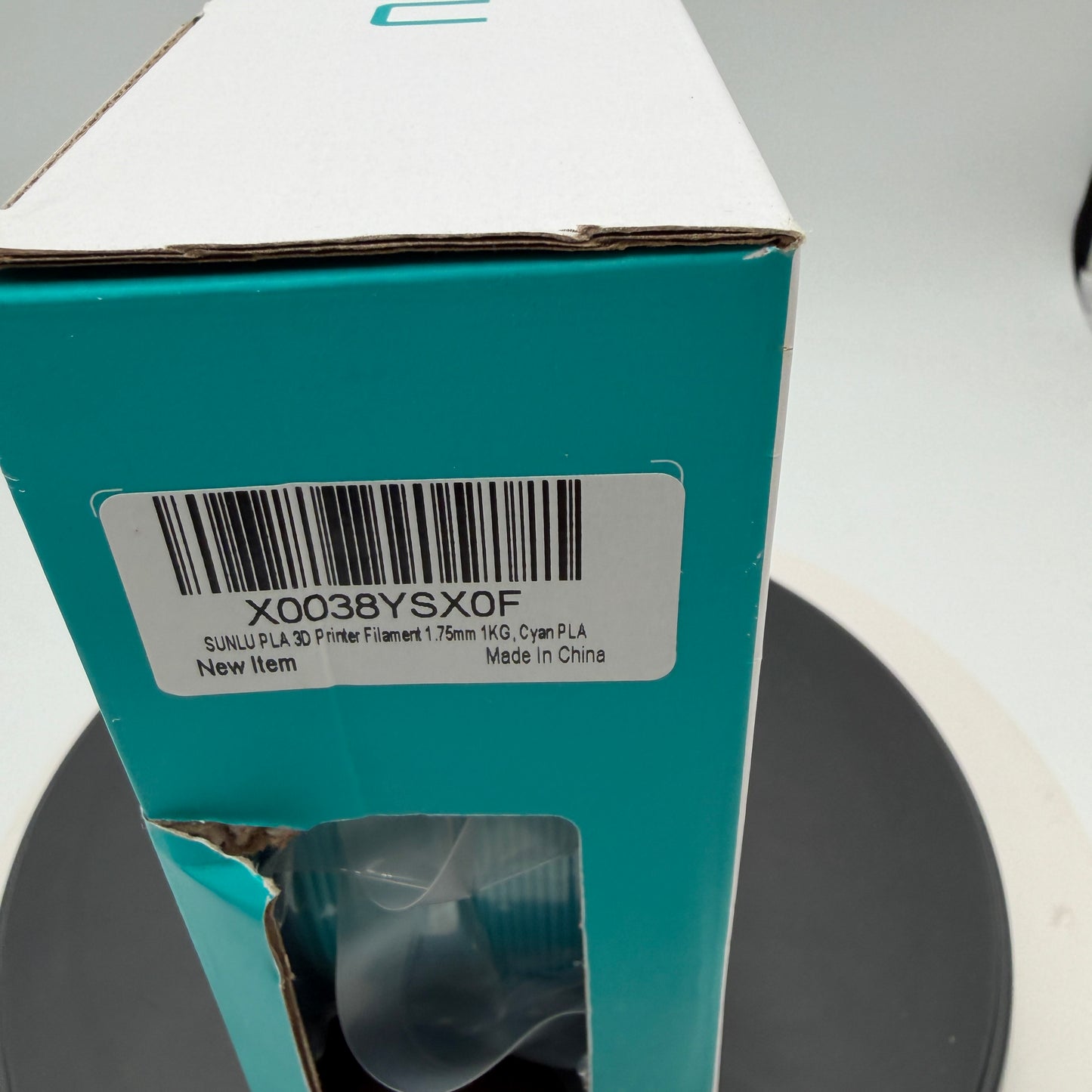 SUNLU 1.75mm PLA Filament 1KG in CYAN Accessory