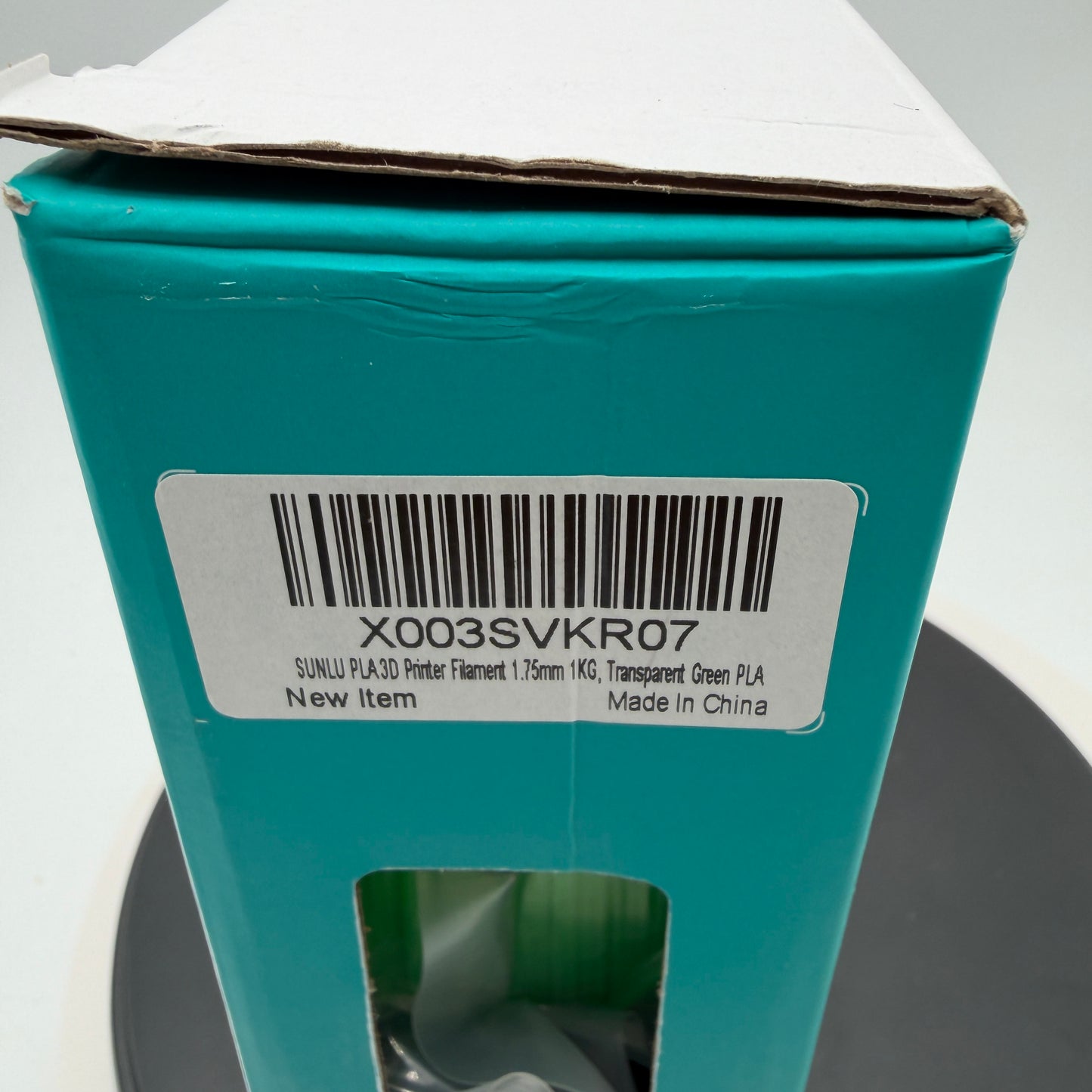 FL02-45109 SUNLU 1.75mm PLA Filament 1KG Transparent Green