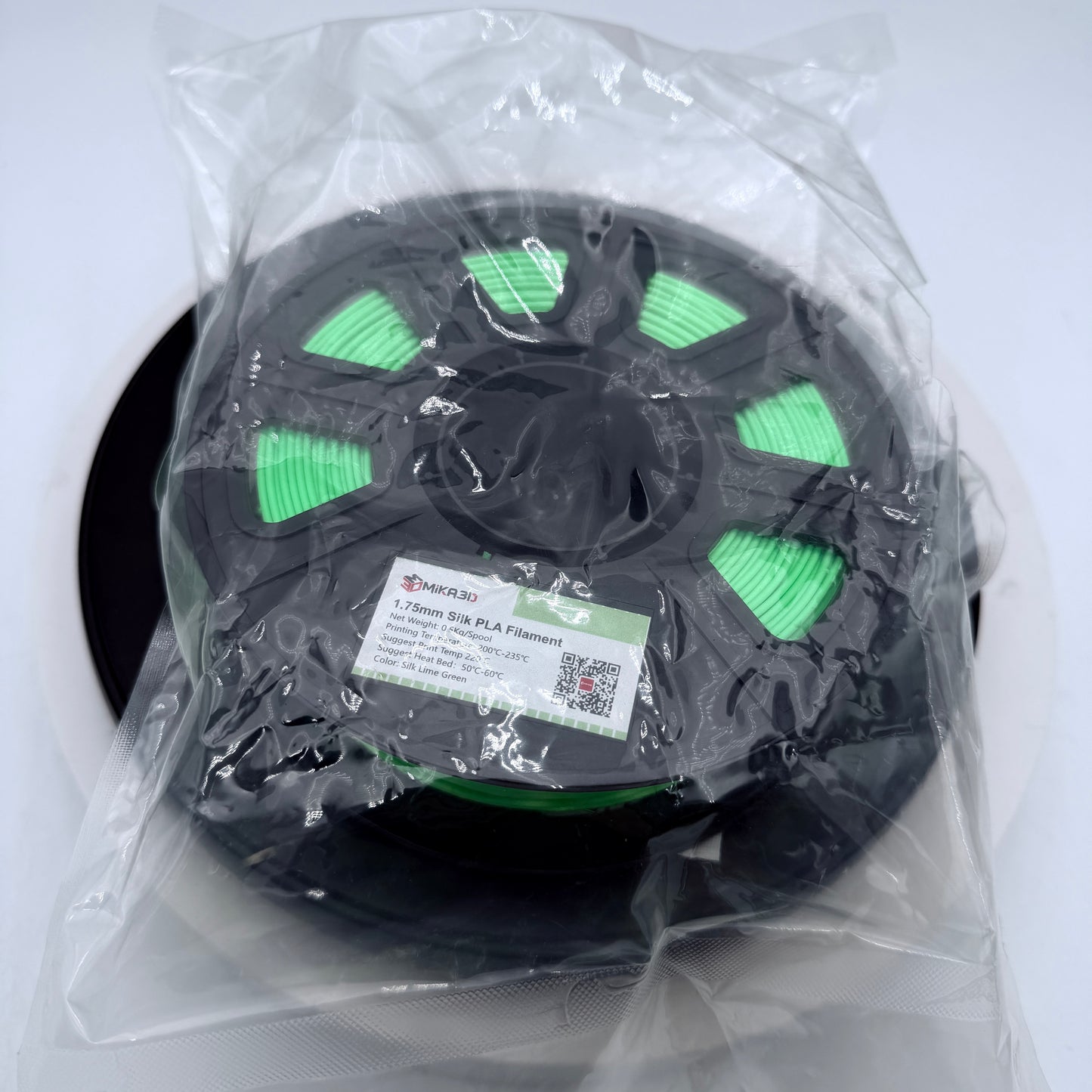 MiKA3D 1.75mm Silk PLA Filament Silk Lime Green