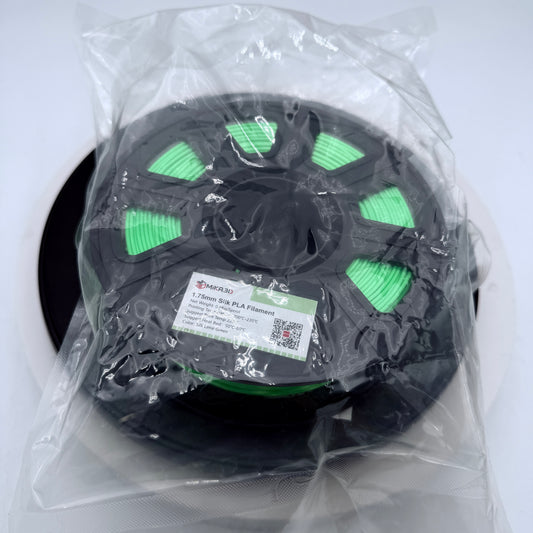 MiKA3D 1.75mm Silk PLA Filament Silk Lime Green