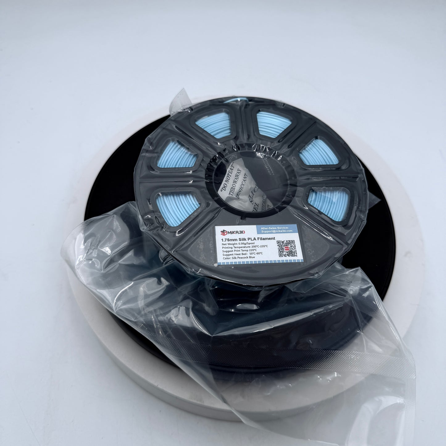 MiKA3D 1.75mm Silk PLA Filament Silk Peacock Blue