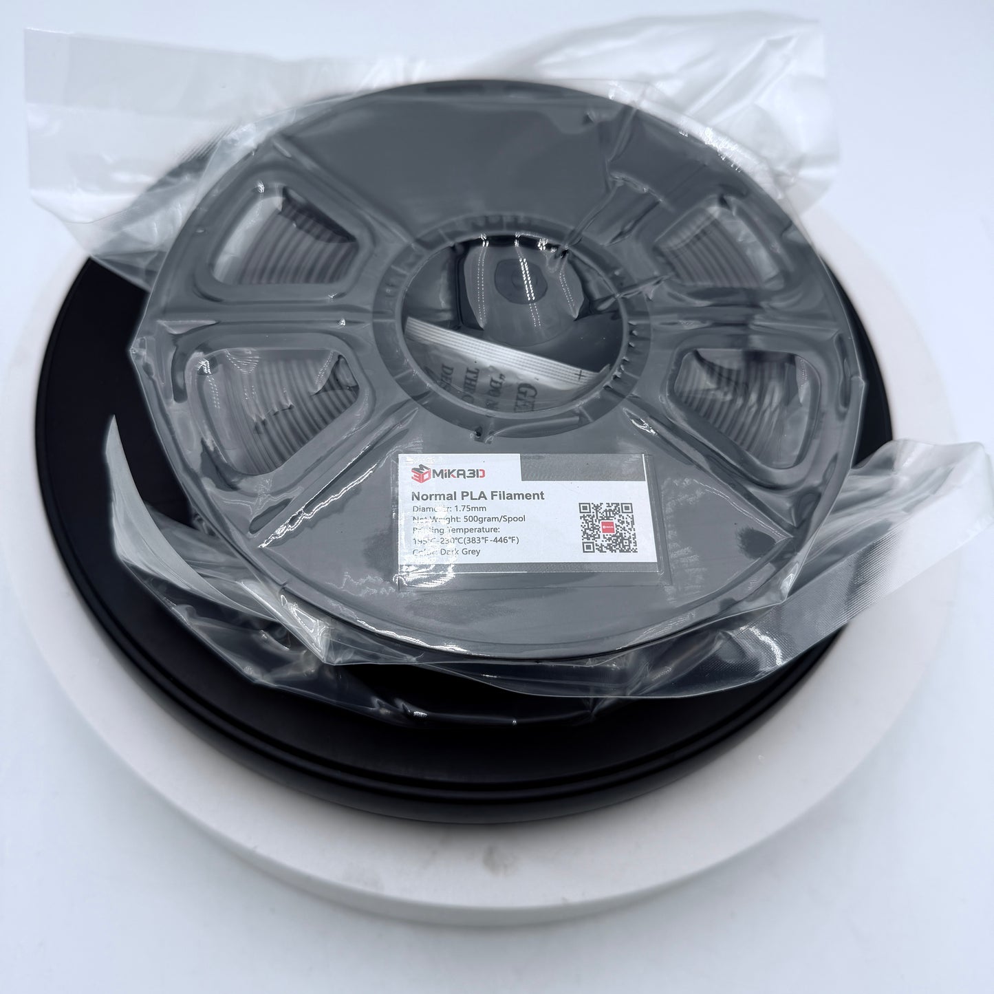 MiKA3D Normal PLA Filament 1.75mm Dark Grey
