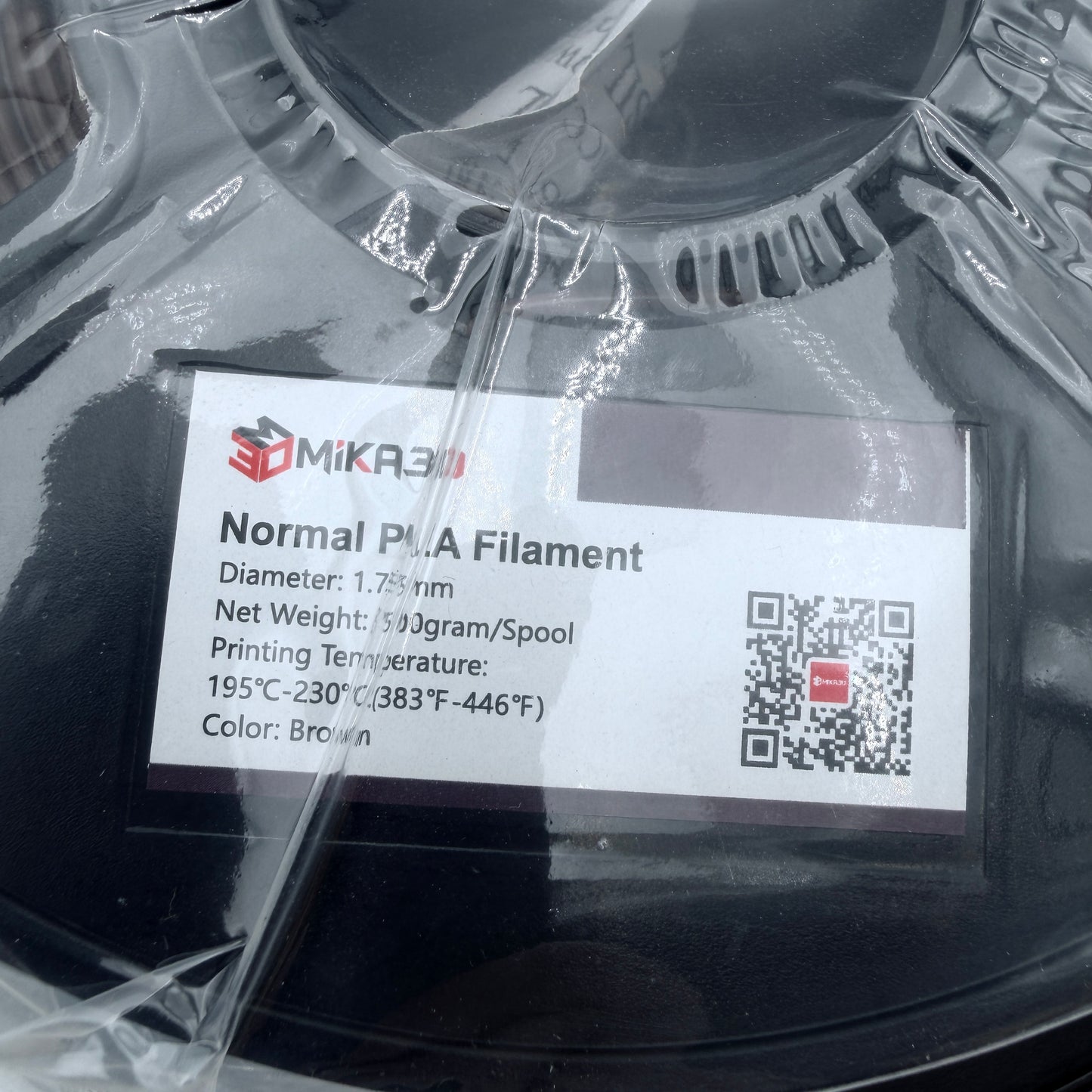MiKA3D Normal PLA Filament 1.75mm Brown