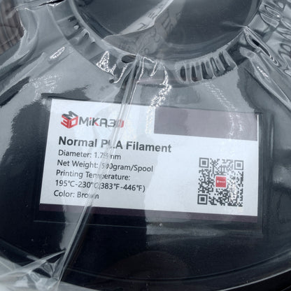 MiKA3D Normal PLA Filament 1.75mm Brown