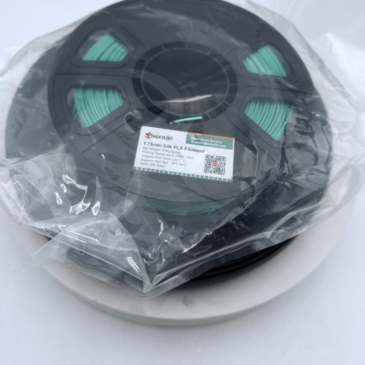MiKA3D 1.75mm Silk PLA Filament Silk Green