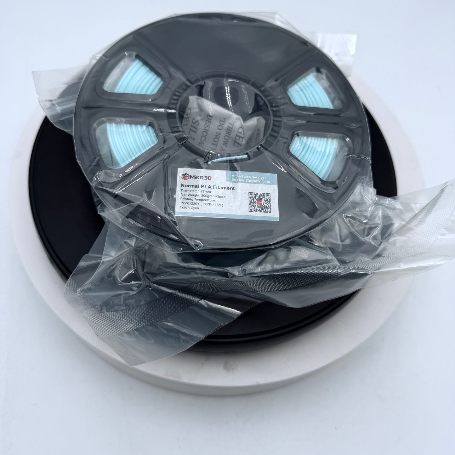 MiKA3D 1.75mm Silk Filament Cyan Blue