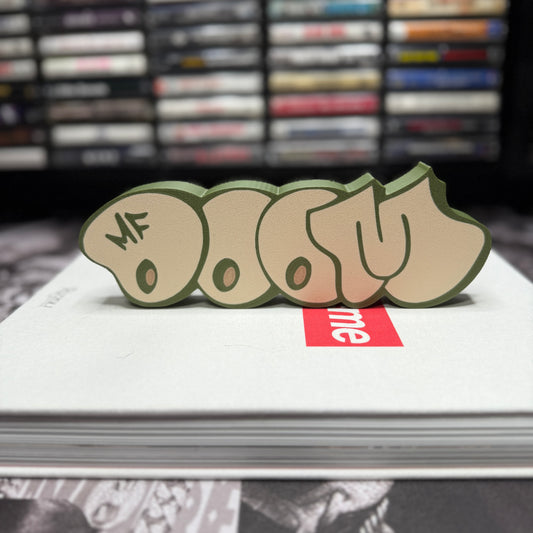 MF DOOM Graffiti Tag Decor in Beige /Green
