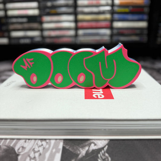 MF DOOM Graffiti Tag Decor in hot pink /green/silver