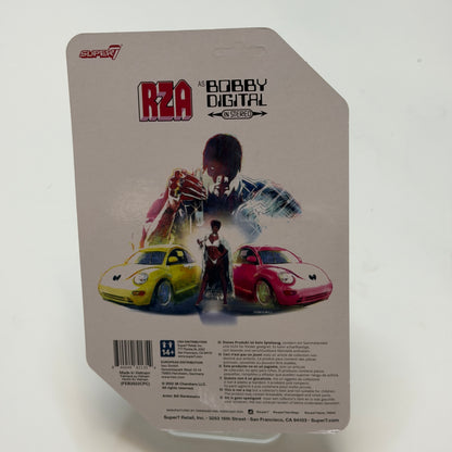 Super7 RZA as Bobby Digital Reaction Figure 1st Edition Silver Card Collectible Figure