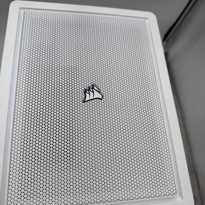 CORSAIR 2000D Airflow RGB Gaming Computer Case, White, With Extras