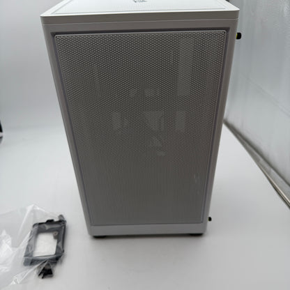 CORSAIR 2000D Airflow RGB Gaming Computer Case, White, With Extras