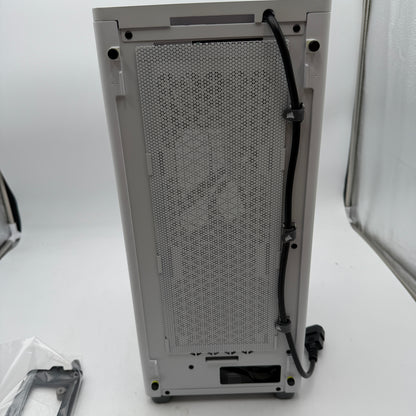 CORSAIR 2000D Airflow RGB Gaming Computer Case, White, With Extras