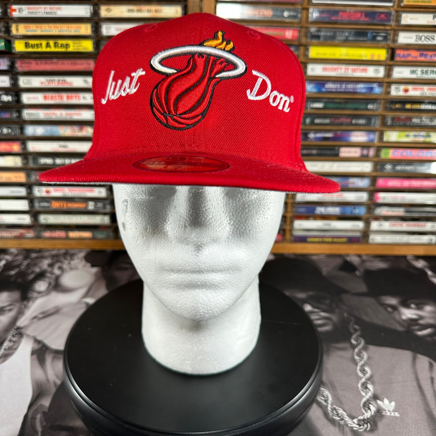Just Don New Era Miami Heat Fitted Hat SIZE 7