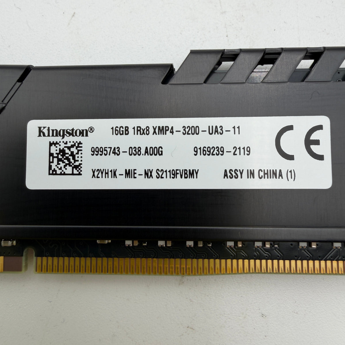 Kingston Fury 16GB DDR4 3200 PC4-25600 Ram Memory Module Black