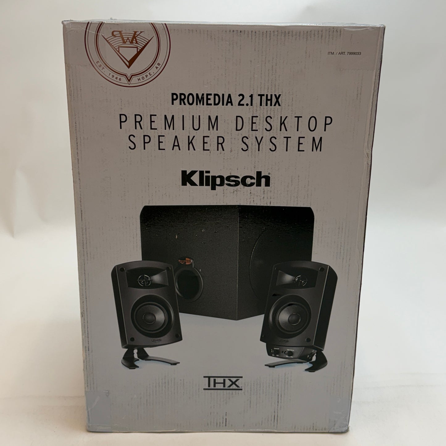 Klipsch Promedia 2.1 THX Premium Desktop Speaker System Black New In Box