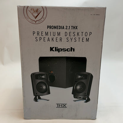 Klipsch Promedia 2.1 THX Premium Desktop Speaker System Black New In Box
