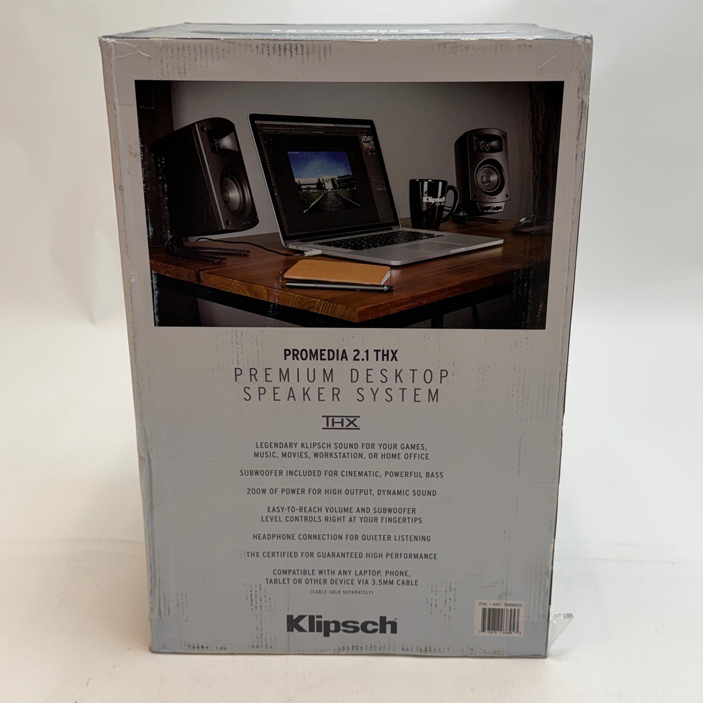 Klipsch Promedia 2.1 THX Premium Desktop Speaker System Black New In Box