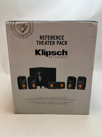 Klipsch Reference Theater Pack 5.1 System Black New In Box