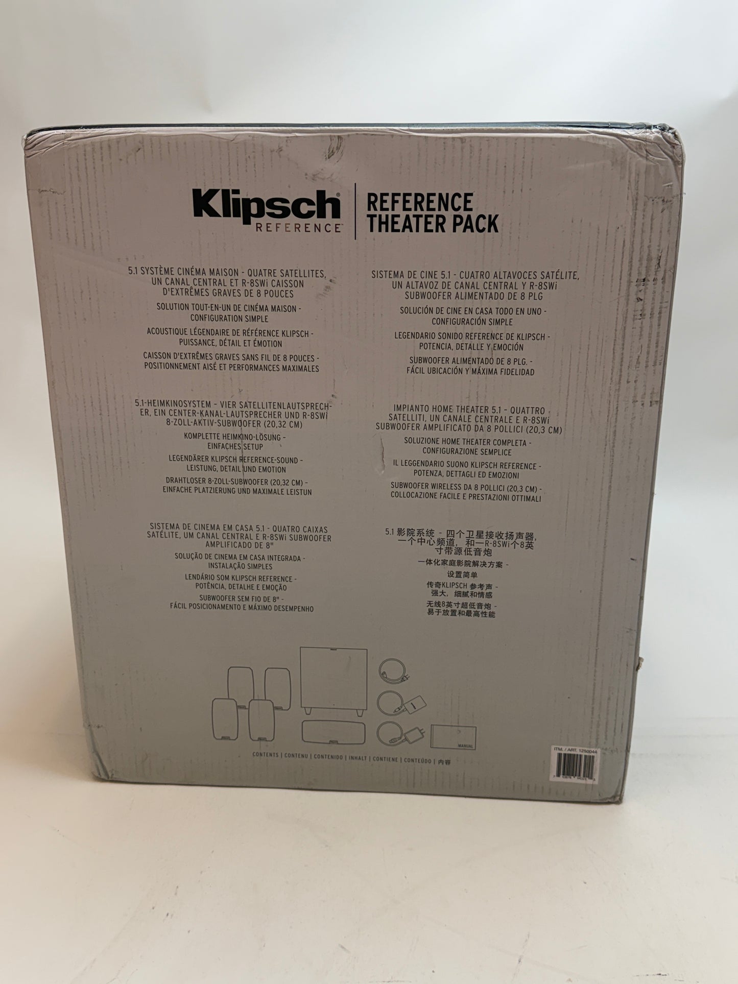 Klipsch Reference Theater Pack 5.1 System Black New In Box