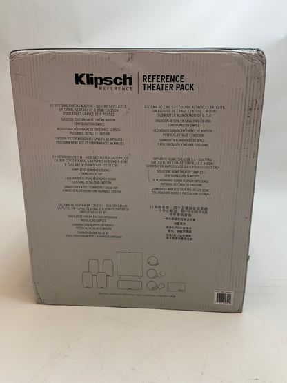 Klipsch Reference Theater Pack 5.1 System Black New In Box