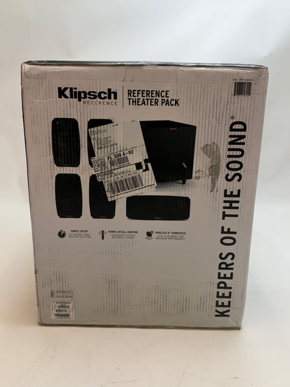 Klipsch Reference Theater Pack 5.1 System Black New In Box