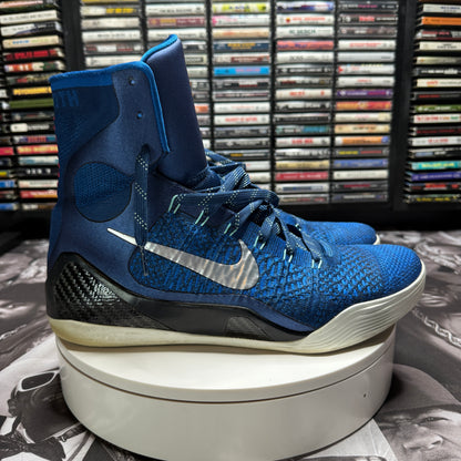 Kobe IX Elite Brave Blue/Metallic Silver Size 13 630847-404