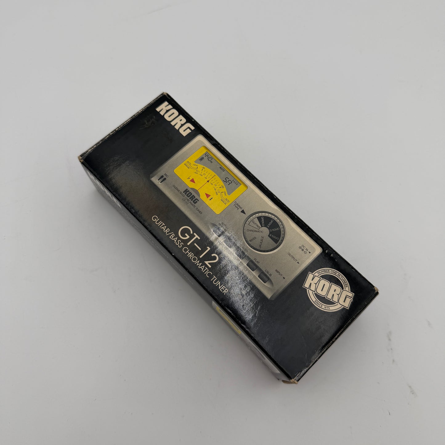 Korg Vintage Guitar/Bass Chromatic Tuner GT-12 Silver New In Box