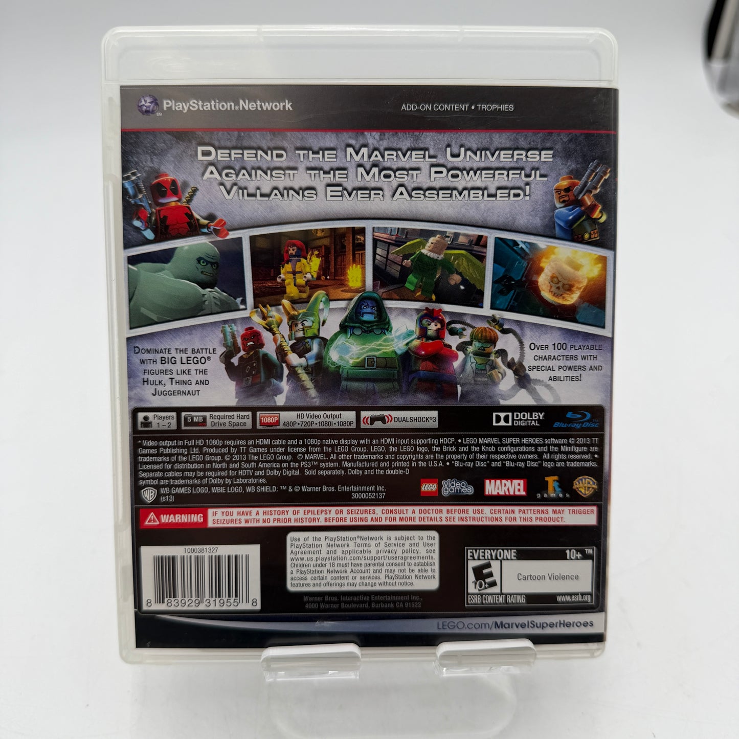 LEGO Marvel Super Heroes PlayStation 3 Video Game CIB PS3