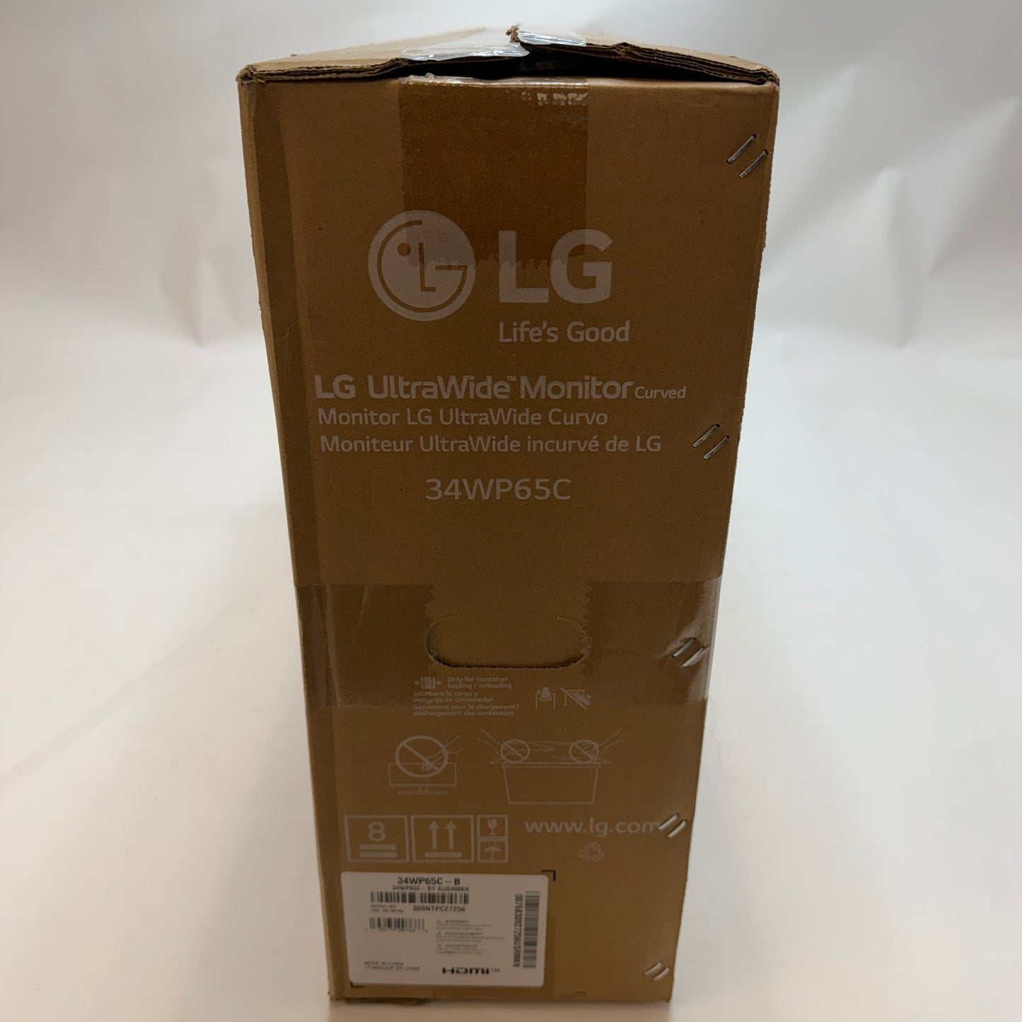 LG 34 Inch UltraWide Curved Monitor 34WP65C-B Black New In Box