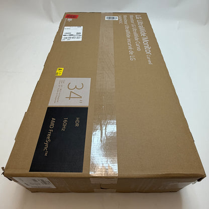 LG 34 Inch UltraWide Curved Monitor 34WP65C-B Black New In Box