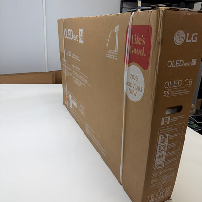 LG OLED evo AI C6 55" 4K Smart TV OLED55C6PUA - New In Box, Black