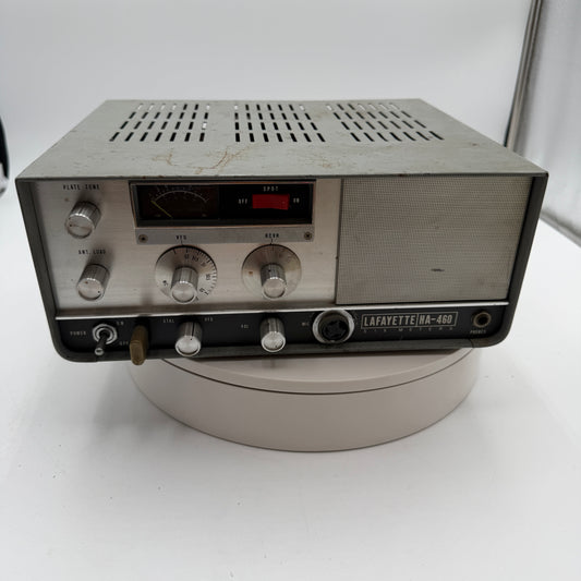 Lafayette HA-460 6M Ham Tube Radio Transceiver Untested Silver