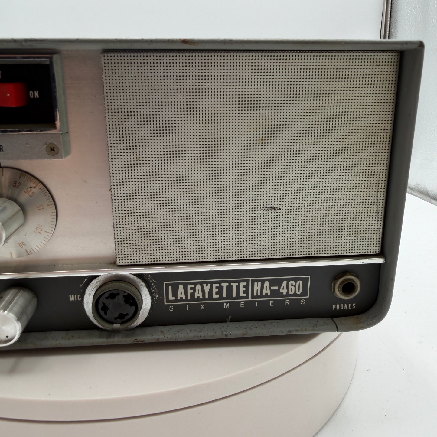 Lafayette HA-460 6M Ham Tube Radio Transceiver Untested Silver