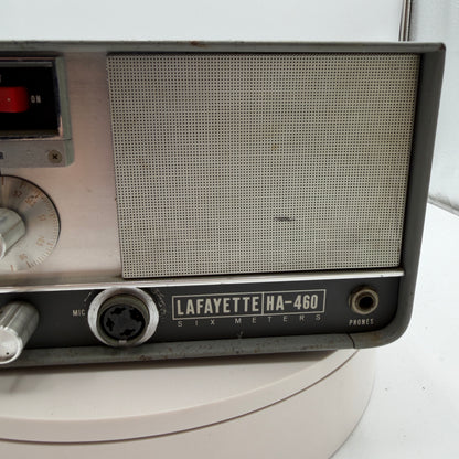 Lafayette HA-460 6M Ham Tube Radio Transceiver Untested Silver